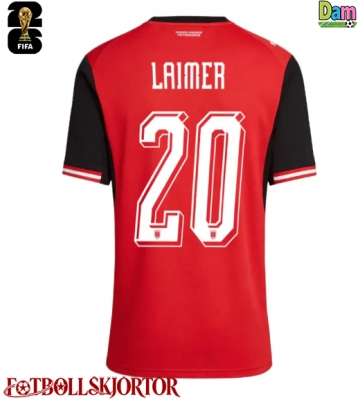 Österrike Konrad Laimer #20 Hemmatröja Dam VM 2026 Kortärmad